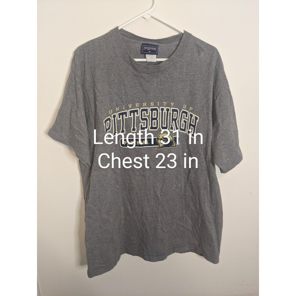 Pittsburgh Panthers Shirt Men's XL NCAA Jansport Grey Football